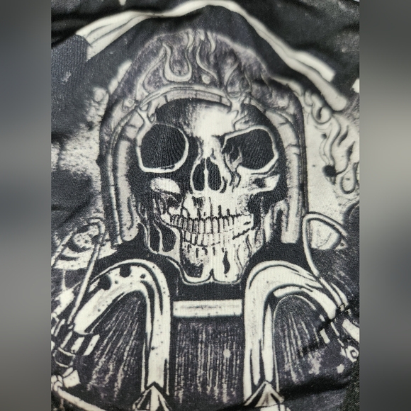 NWT Balmain X Victoria's Secret graffiti zipper panties size large with skull! - Picture 8 of 8